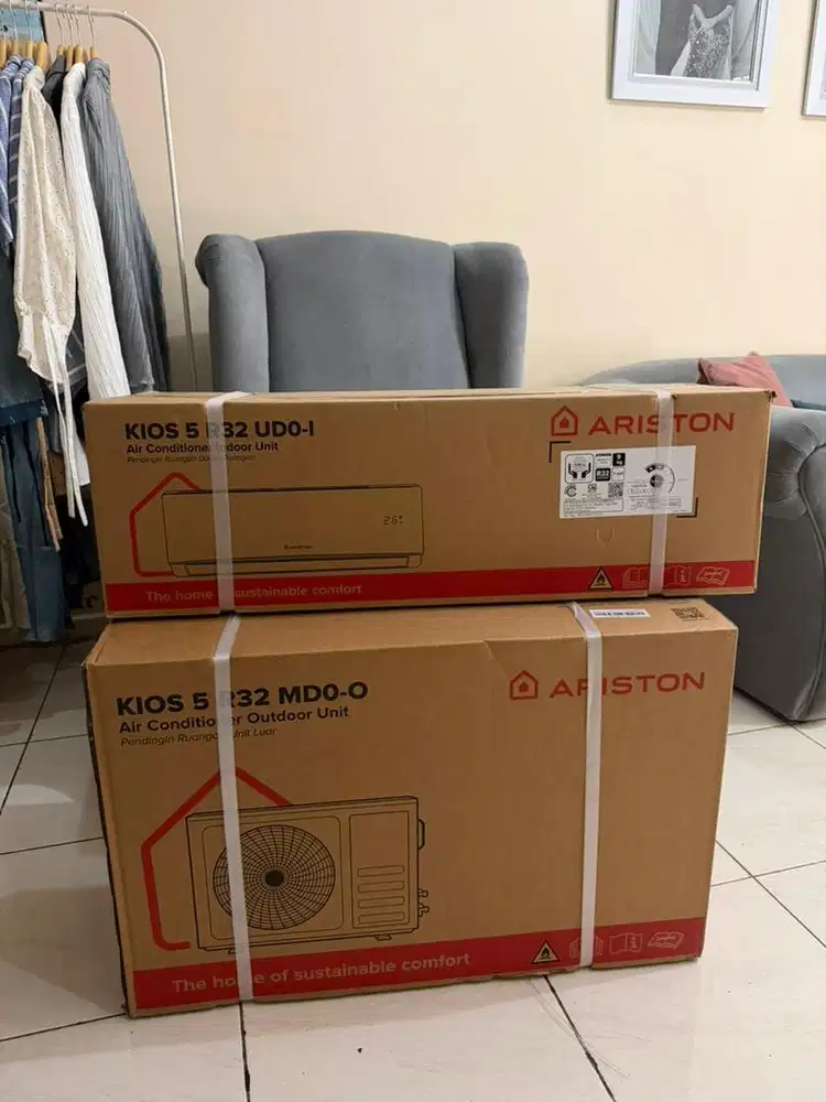 JUAL AC BARU - ARISTON KIOS 5 R32 1/2 PK