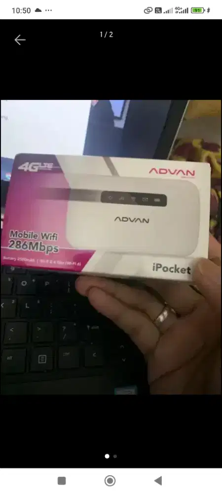 Modem wifi mifi advan 4G plus bagus mulus pirtable usb type c bandung