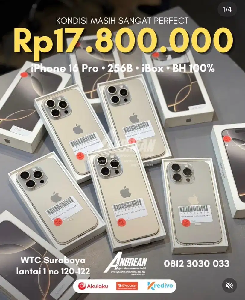 Second iphone 16 pro 256 gb ibox