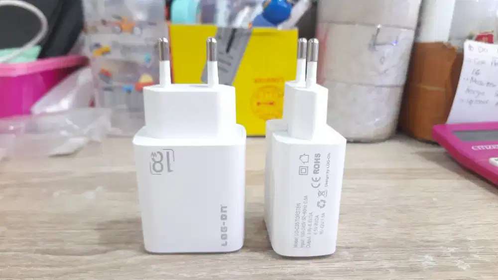 Kepala Cas / Adaptor Cas 18 watt Log On