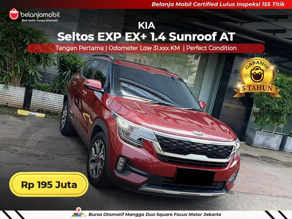 [ GARANSI 5THN ] Kia Seltos EXP EX+ 1,4 Sunroof AT 2020/2021/2022