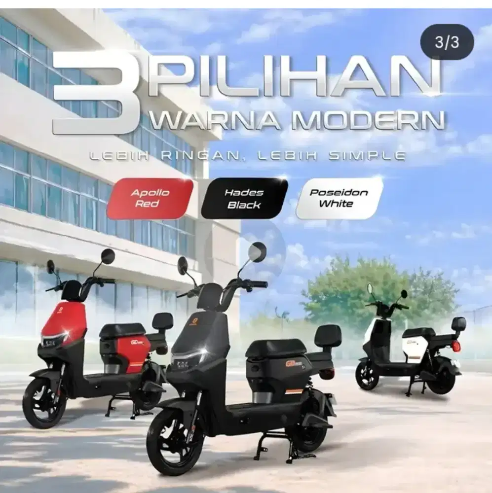 (NEW) SEPEDA LISTRIK GODA G-005S TRY LITE