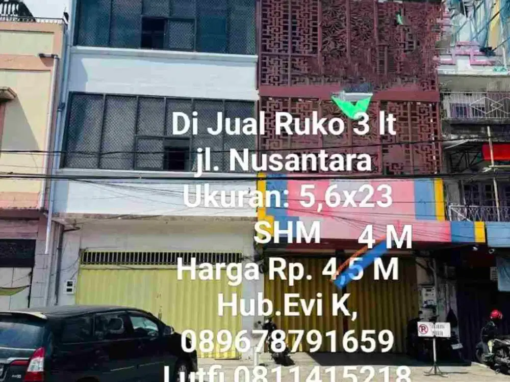 Dijual Ruko 3 lantai Jln. Nusantara Makassar