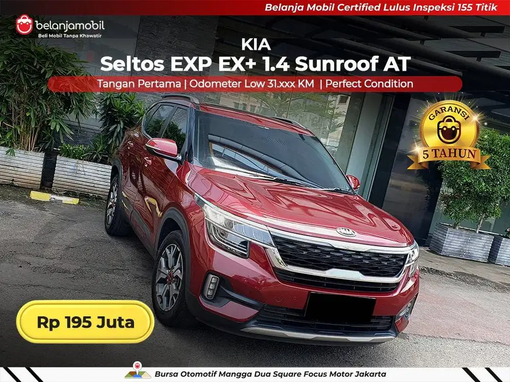[ GARANSI 5THN ] Kia Seltos EXP EX+ 1.4 Sunroof AT 2020/2021/2022