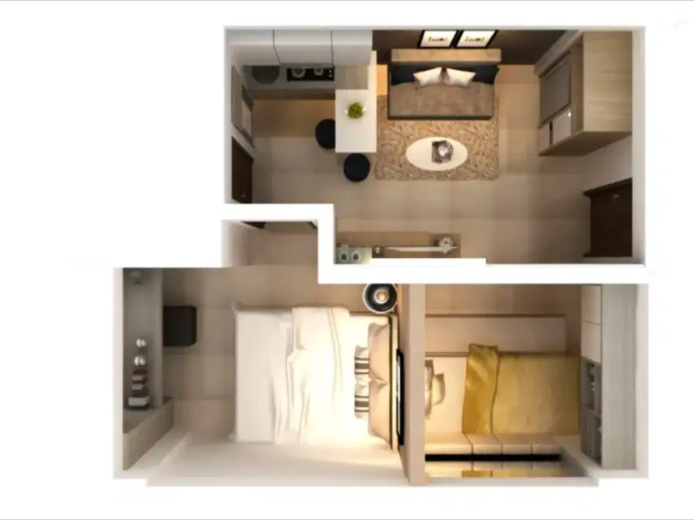 Disewakan apartemen gunawangsa manyar 2BR tower B full furnish