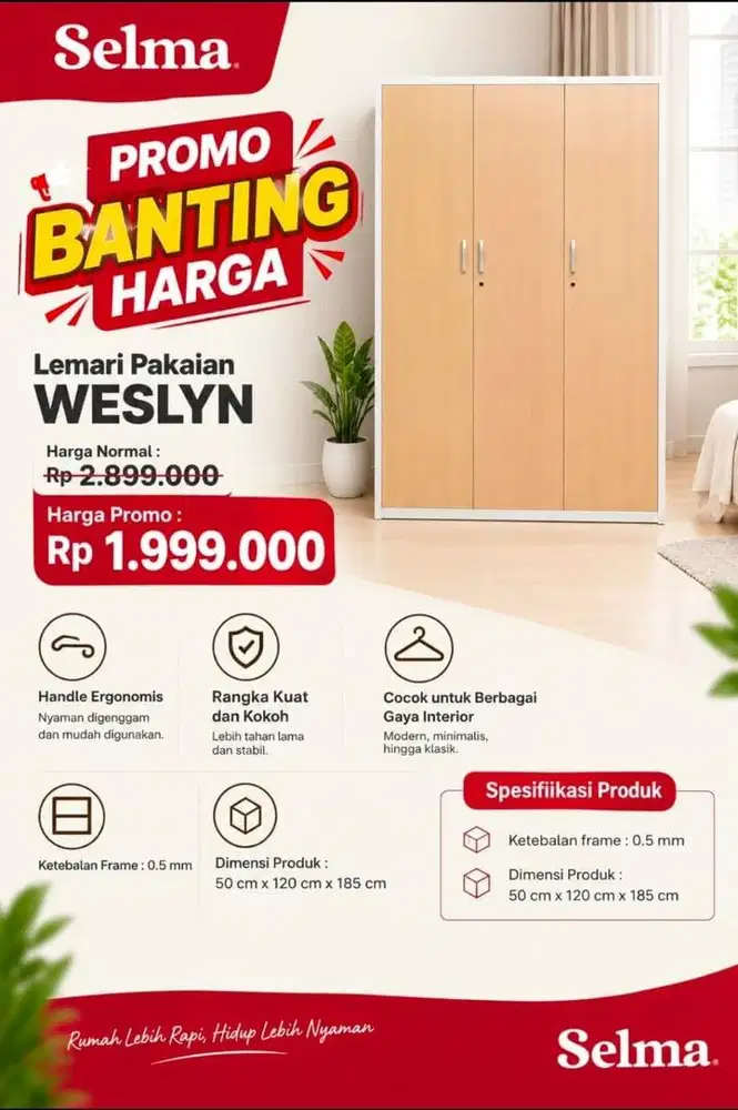 Lemari weslyn metal