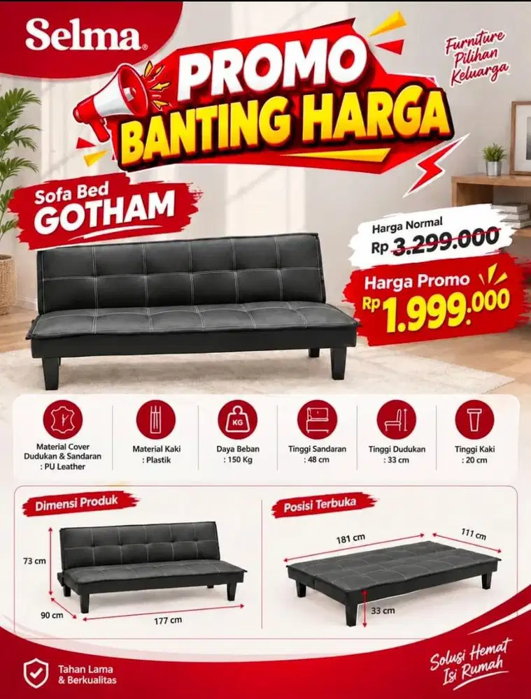 Sofabed Gotham black