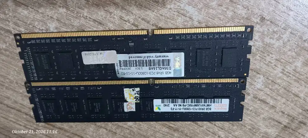 ram pc komputer DDR3 4gb satu keping dan 8gb satu keping pc 12800