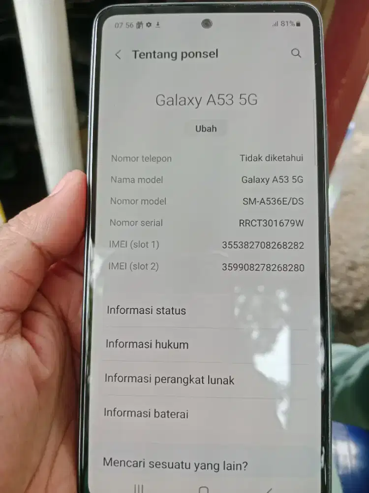 samsung galaxi A53 5G Ram 8/256 gb