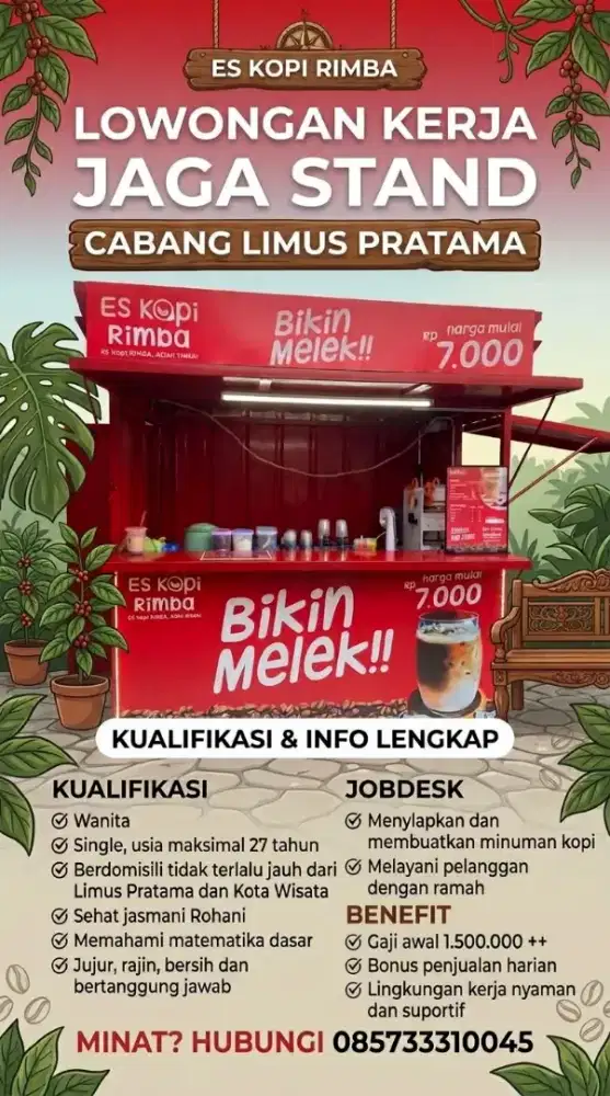 Lowongan jaga stand kopi