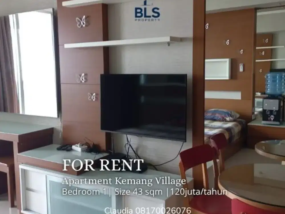 FOR RENT Apartment Studio Kemang Village 1BR