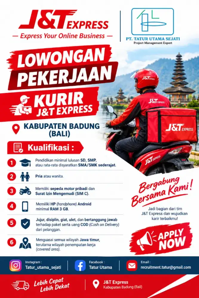 Kurir J&T Express Badung