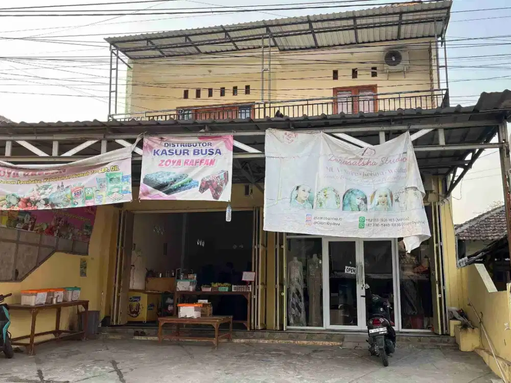 jual 2 ruko 2 lantai lagi tersewa surat SHM pinggir jalan cocok buat usaha