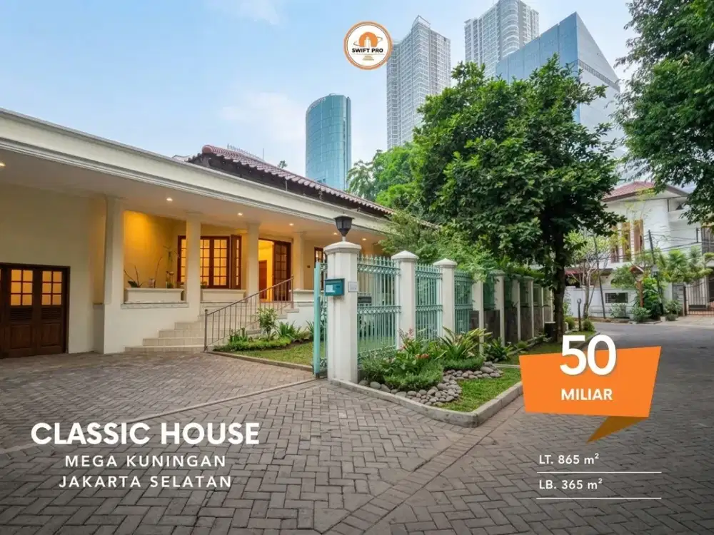 Jual Rumah Klasik area Exclusive Setiabudi Kuningan Jakarta Selatan