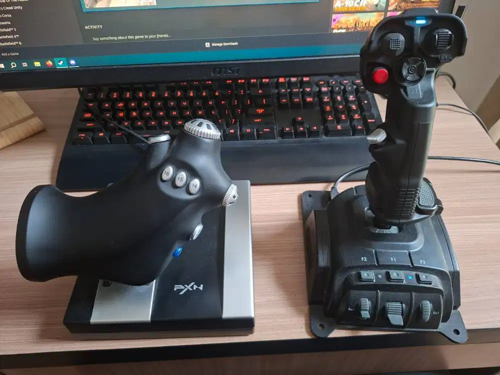 VKB Gladiator NXT EVO Joystick + PXN 2119 PRO HOTAS