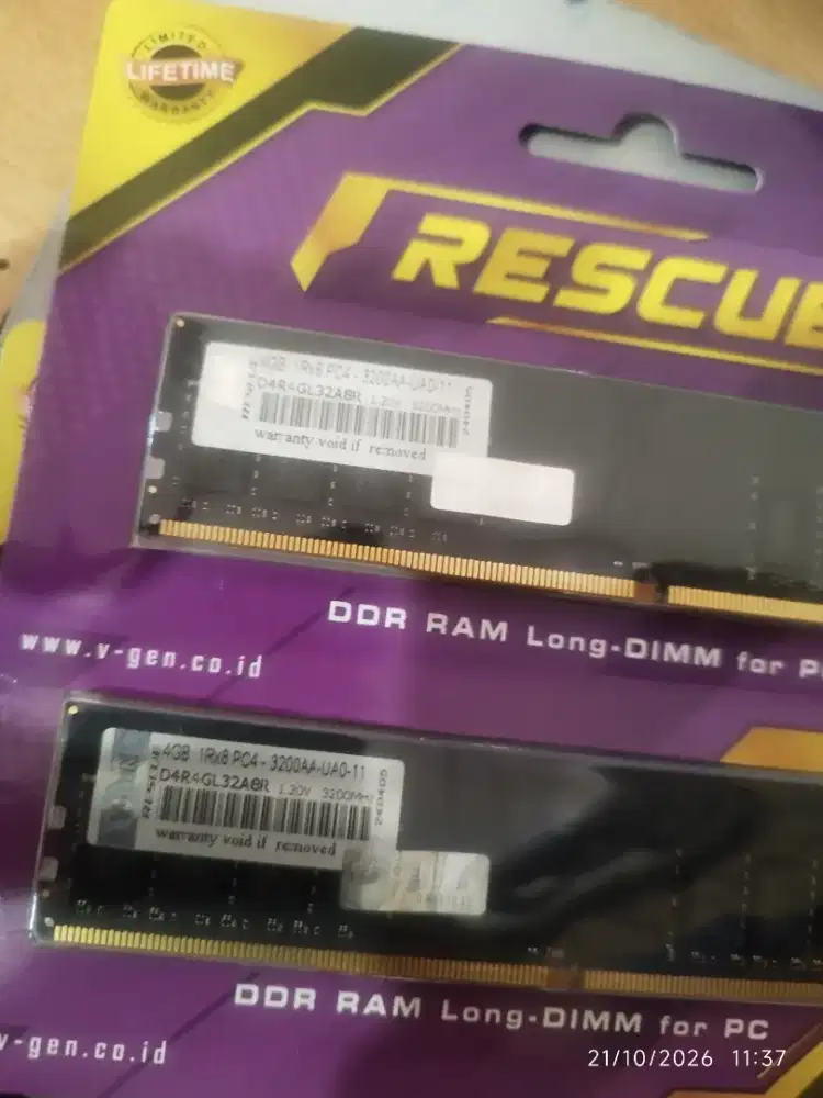 JUAL RAM DDR4 RESCUE 4GB 3200MHZ