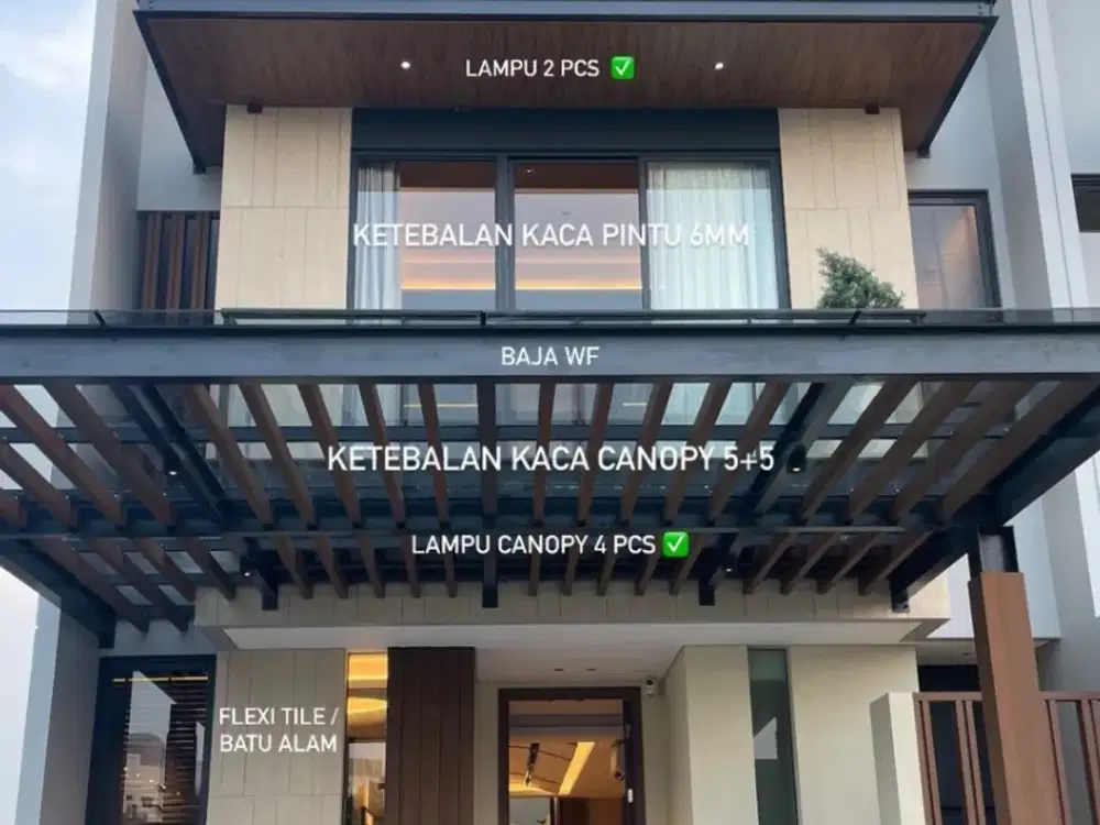 Rumah Mewah 3 Lantai Finore Summarecon Serpong Lebar 9 Meter