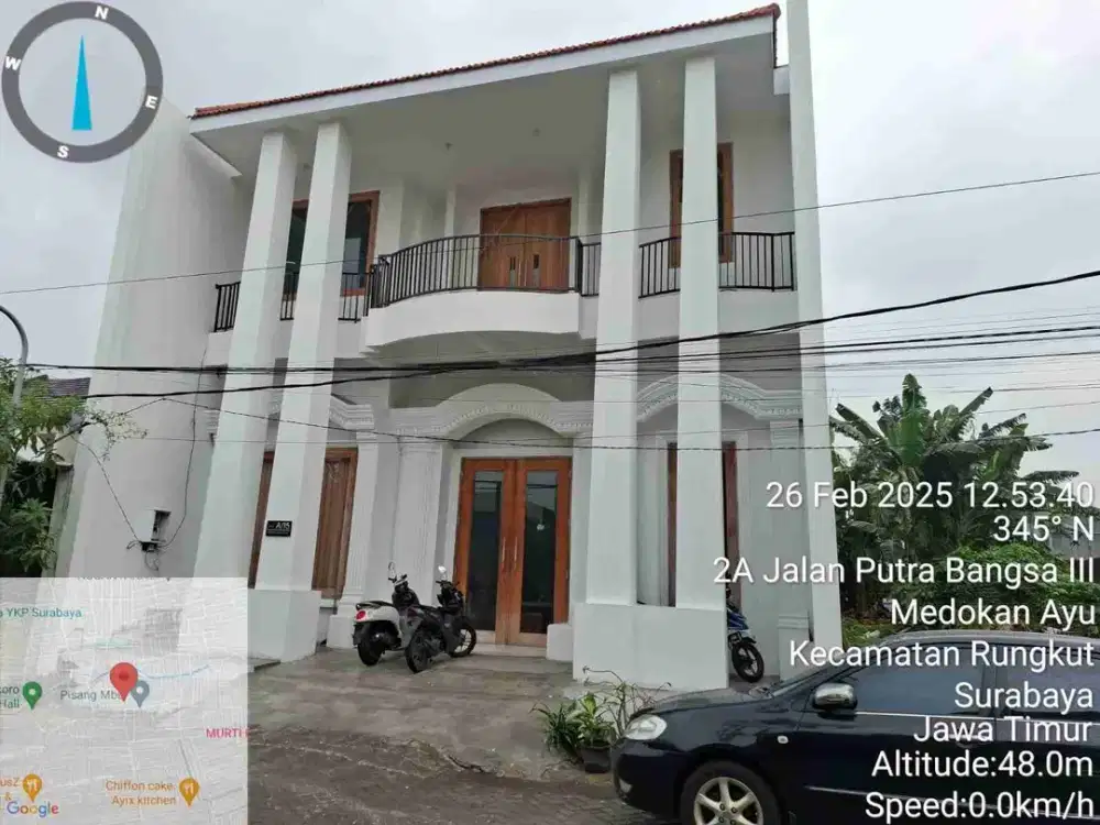 Lelang rumah dan Bangunan 2 lantai medokan ayu surabaya timur