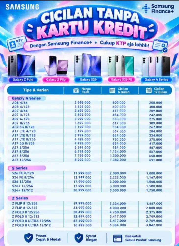 CICILAN SAMSUNG TANPA KARTU KREDIT