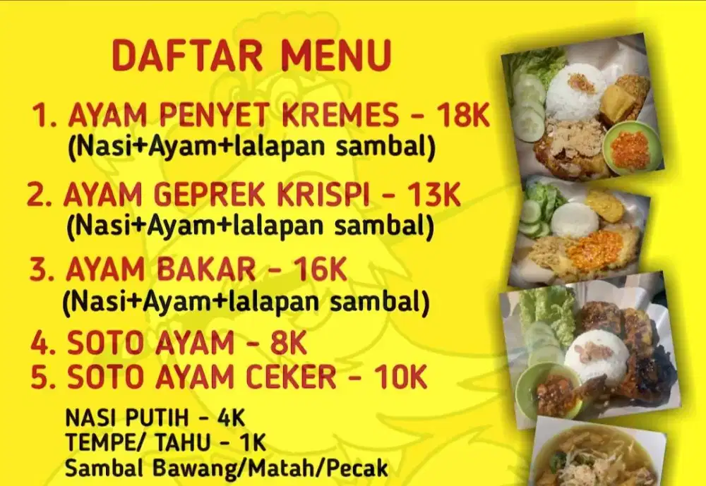 Ayam geprek 88 bekasi