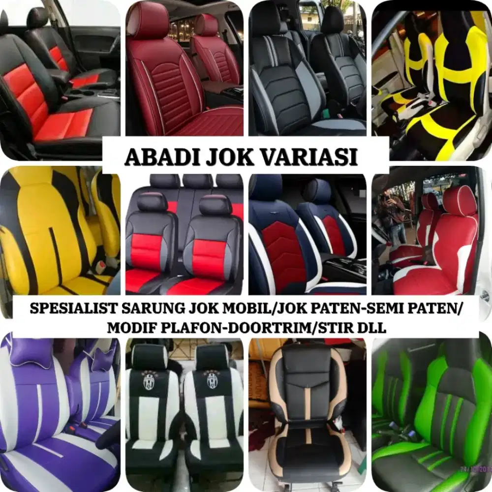 Sarung Jok Mobil/Jok Paten/Modif Interior/Dll siap antar pasang
