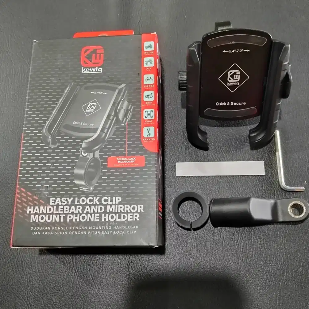 Holder hp motor sepeda kewig