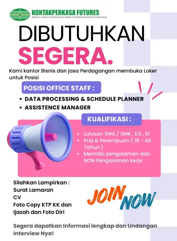 Segera datang ke kantor kami