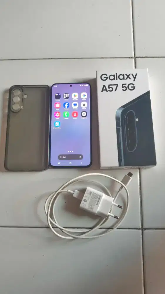 Samsung Galaxy A57 5G NFC RAM 12+12/256GB Biru Lengkap Baru 2 Bulan BU