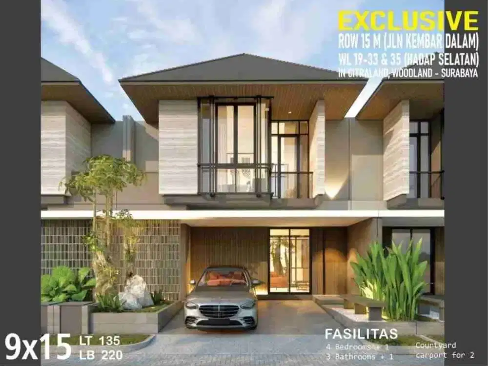 jual rumah Citraland woodland Surabaya barat baru