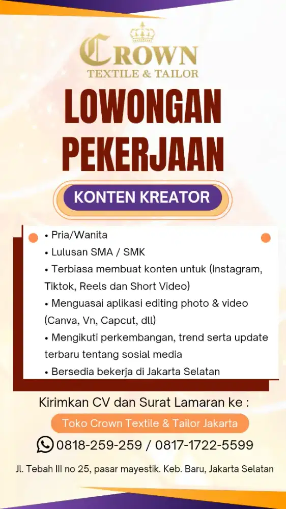 Konten kreator Textile