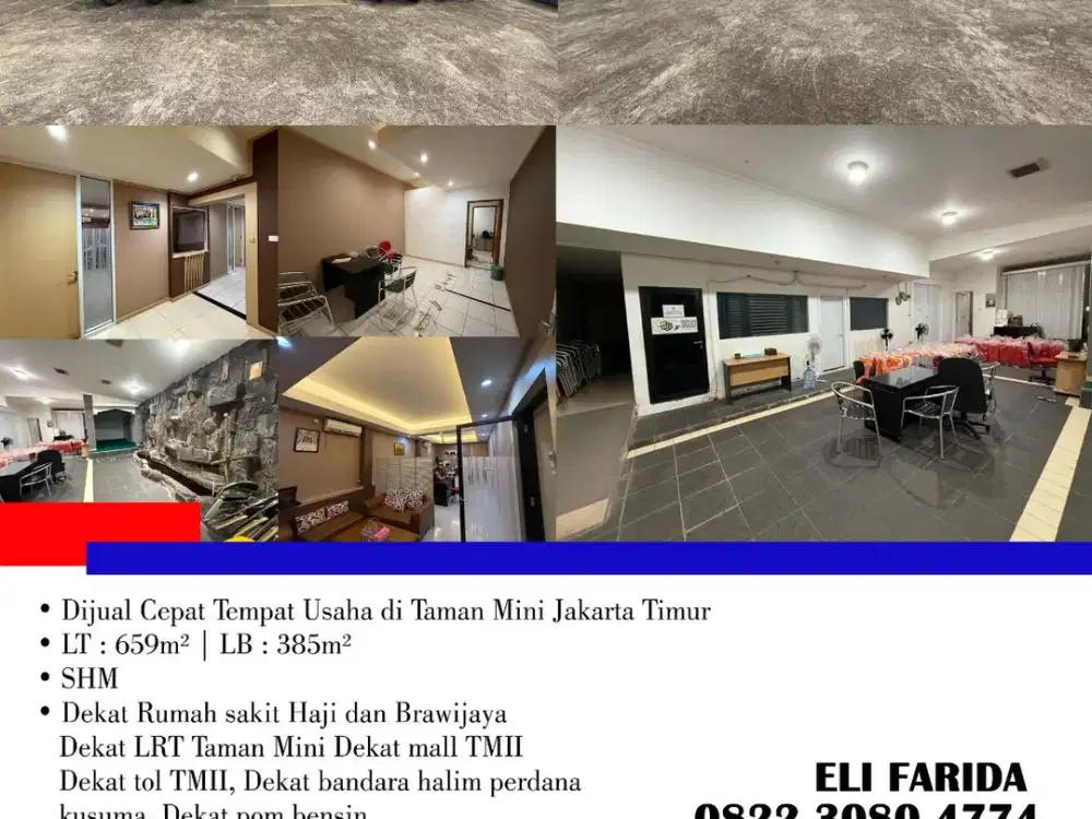 Dijual Cepat Tempat Usaha di Taman Mini Jakarta Timur
