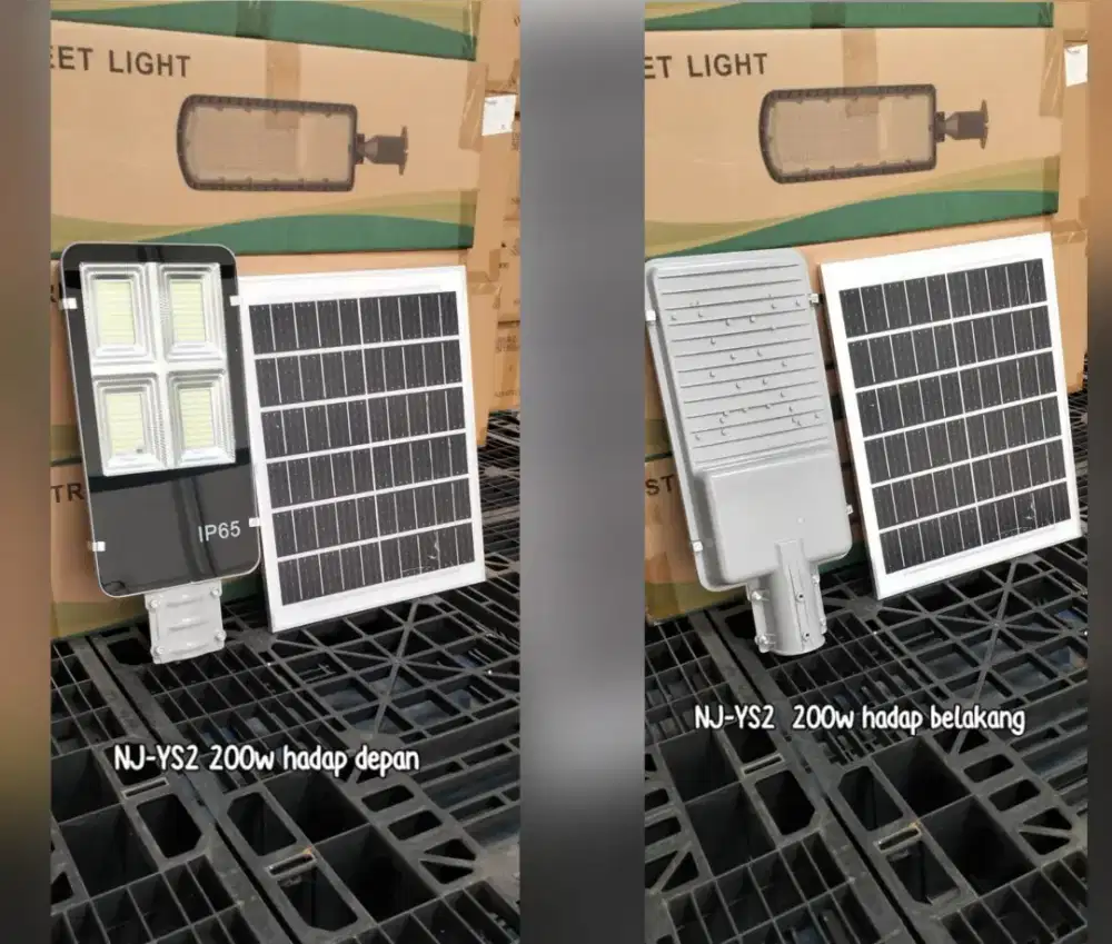 Lampu PJU LED Solar Tenaga Matahari Two In One 200 Watt