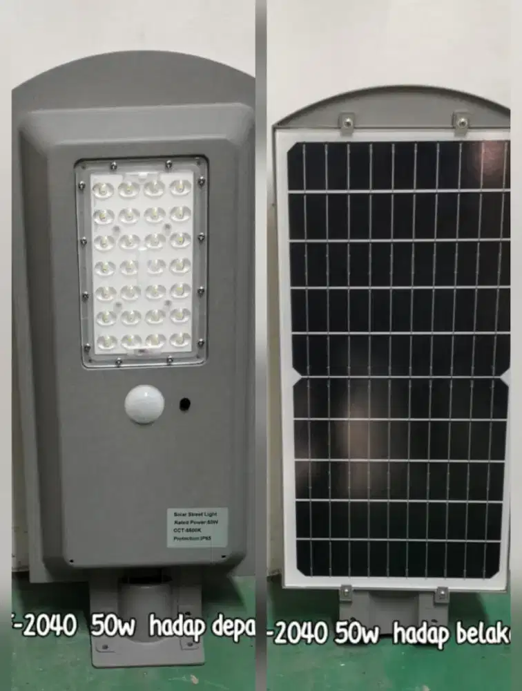 Lampu PJU LED Solar Tenaga Matahari All In One 50 Watt