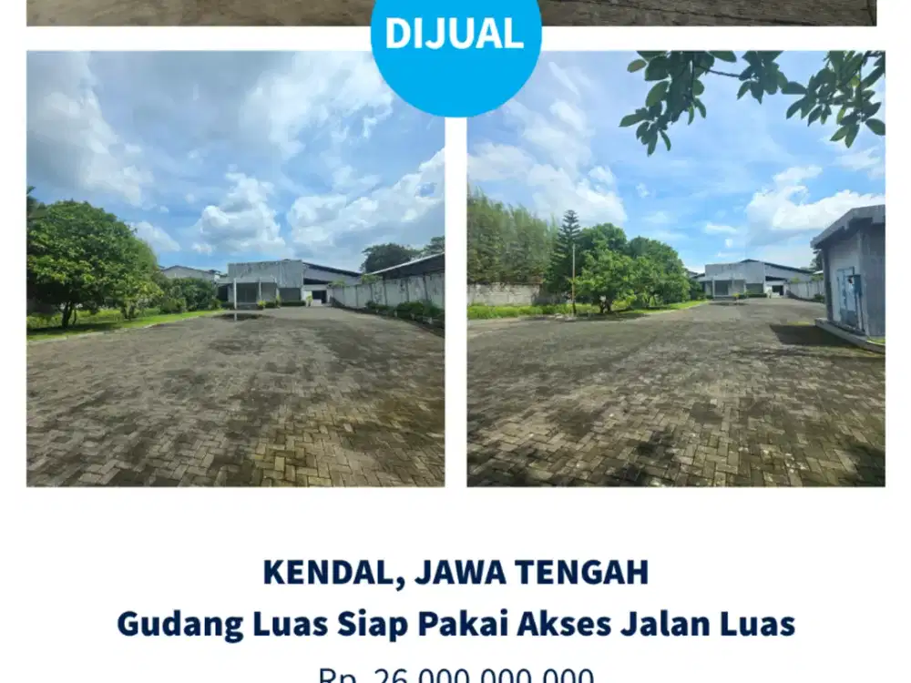 Dijual Pabrik Luas Daerah Industri, Kendal, Jawa Tengah