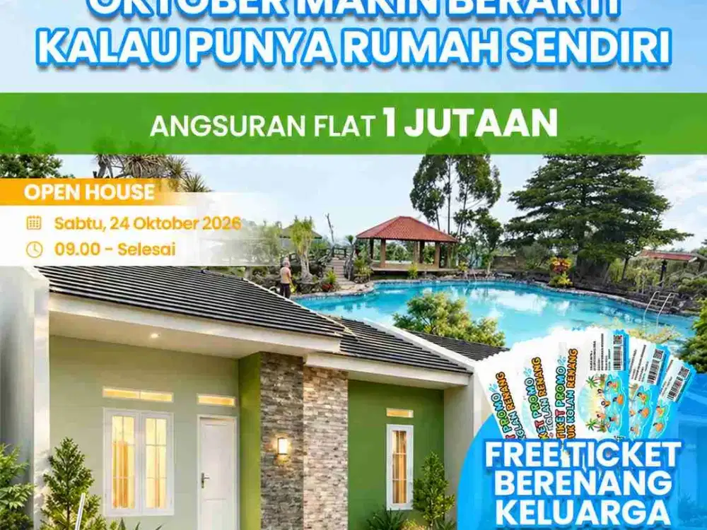 Dijual Rumah Subsidi dekat Kawasan Industri Parungkuda