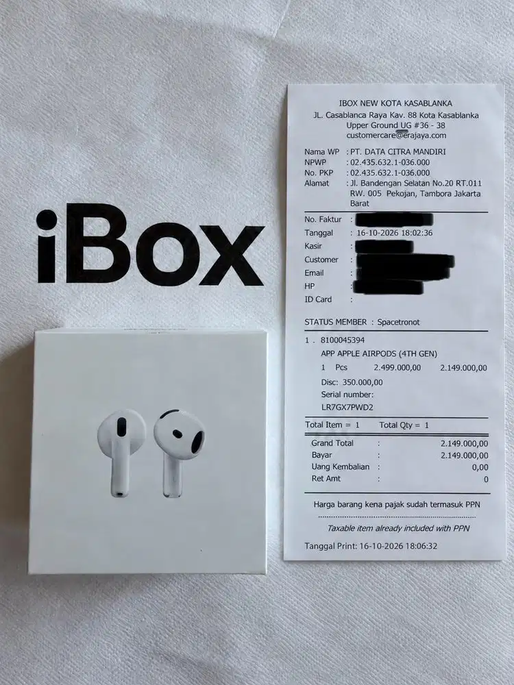 Airpods 4 BNIB Segel Garansi iBox
