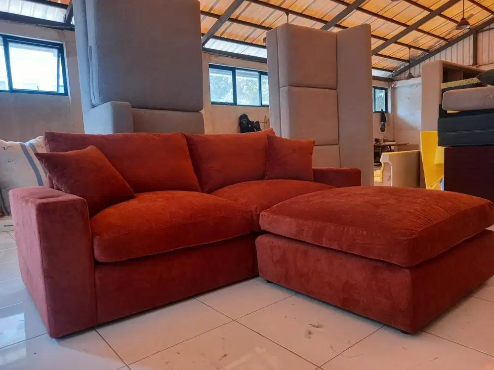 Sofa recliner teracotta