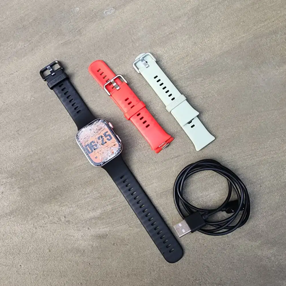 JAM TANGAN SMART WATCH HUAWEI WATCH FIT 3 MINUS RETAK TOUCH NORMAL