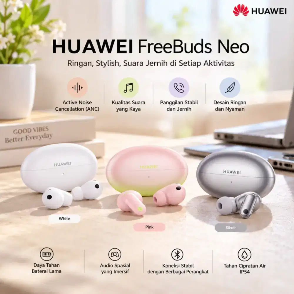 HUAWEI FreeBuds Neo Original TWS ANC Promo Gadgetmart Banjarmasin