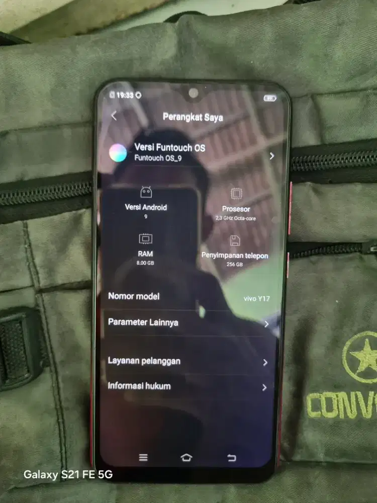 Vivo Y17 RAM 8GB