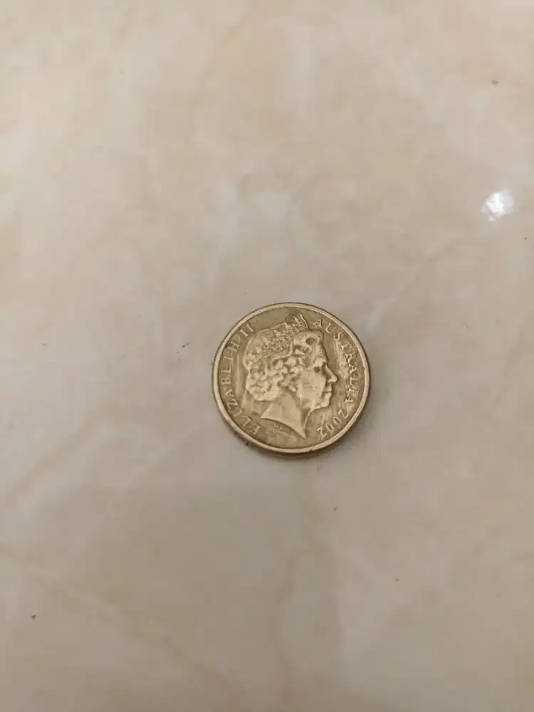 Uang koin lama Elisabeth II Australia $2 Tahun 2002