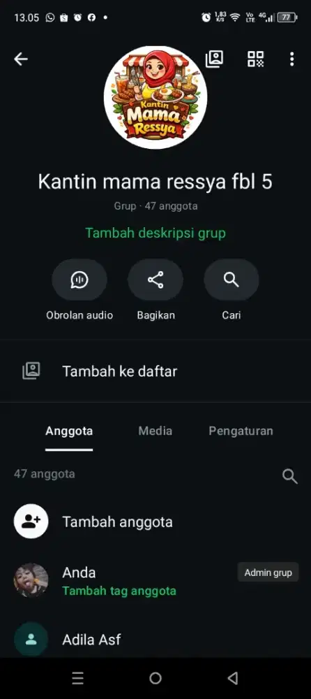 Jual group kantin makan