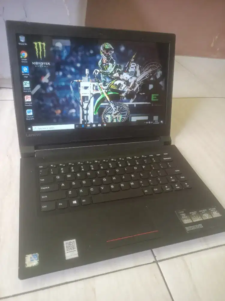 Lenovo V110 Intel N3350 14in ram 4gb 500gb batre awet