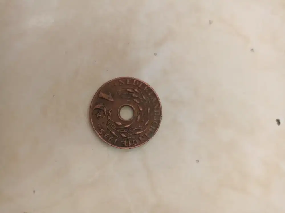 Uang koin zaman Hindia Belanda ¢1 Tahun 1945