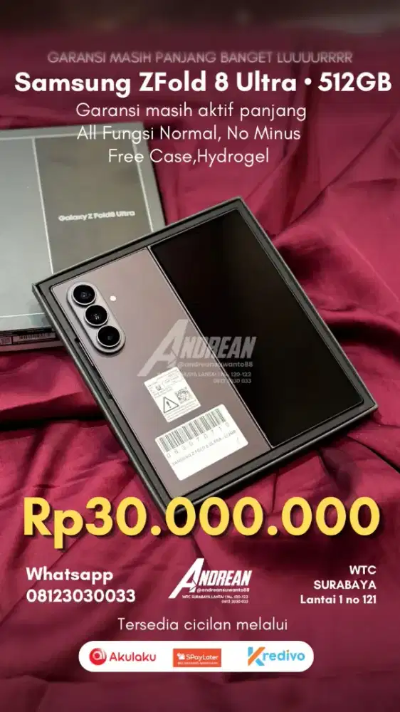 Samsung ZFold 8 Ultra second