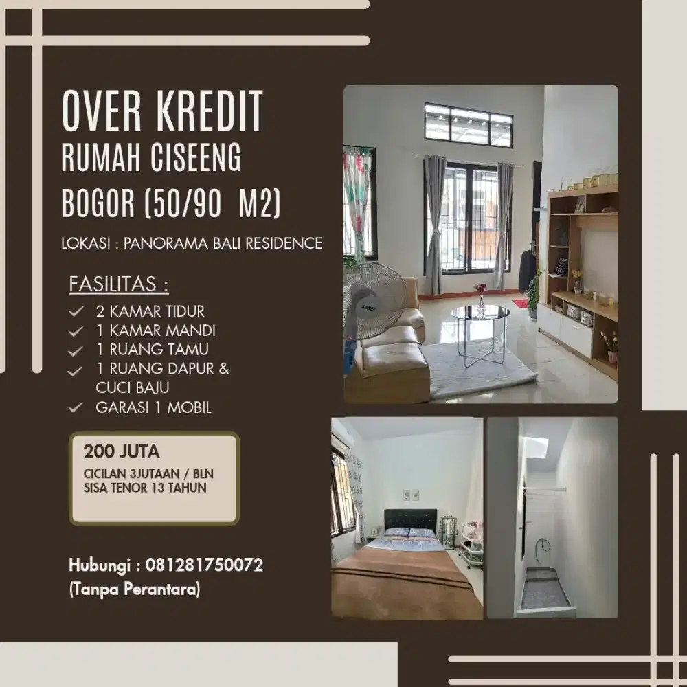 Over Kredit / Take Over Rumah Ciseeng - Bogor