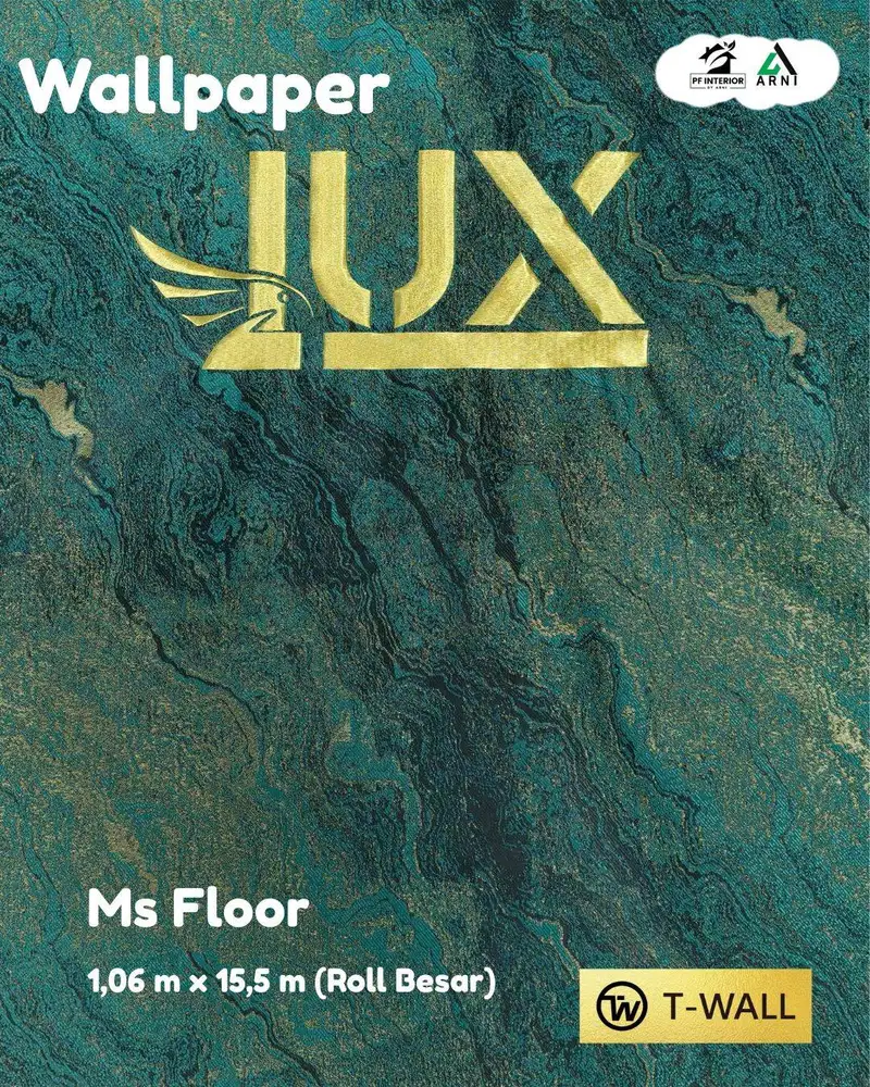 Wallpaper Dinding LUX T-WALL Ms Floor Roll Besar Motif Marmer Premium