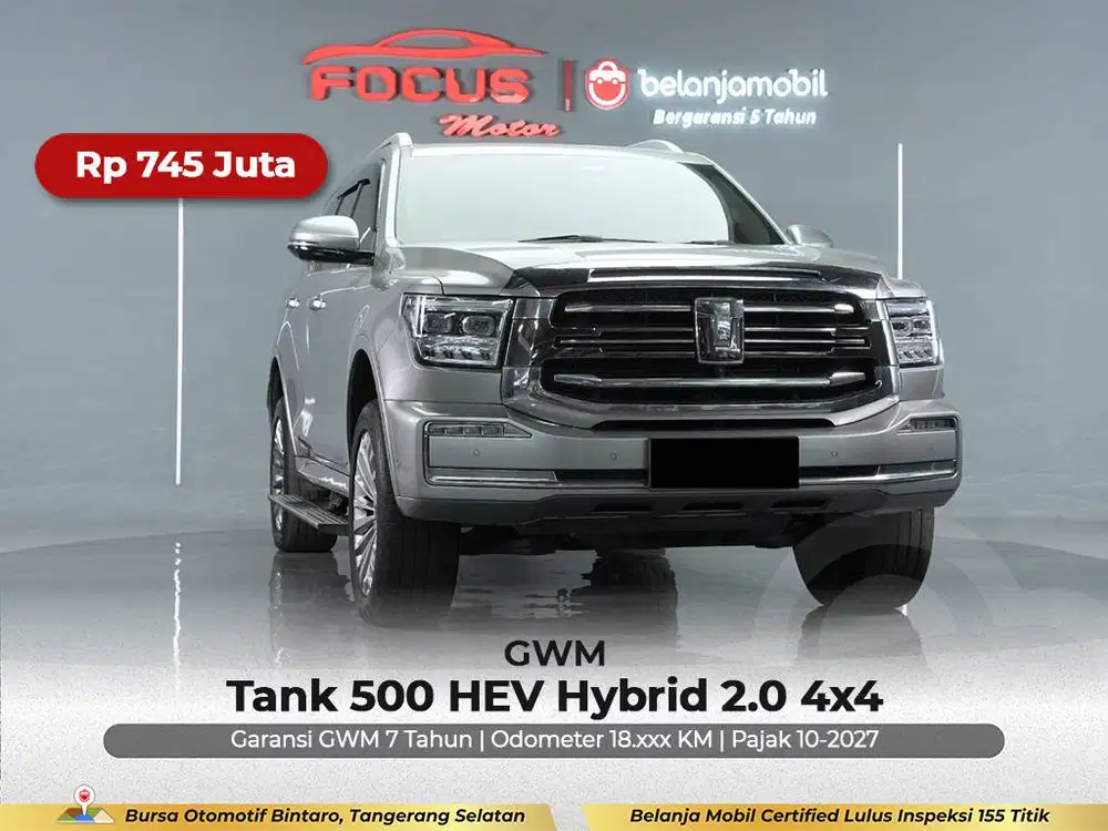 [ GARANSI 5THN 4x4 ] GWM Tank 500 HEV Hybrid 2.0 2024/2025/2026