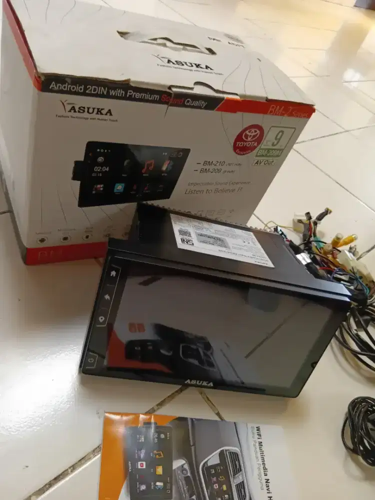 Head unit asuka BM 209 oem toyota alphard transpomer