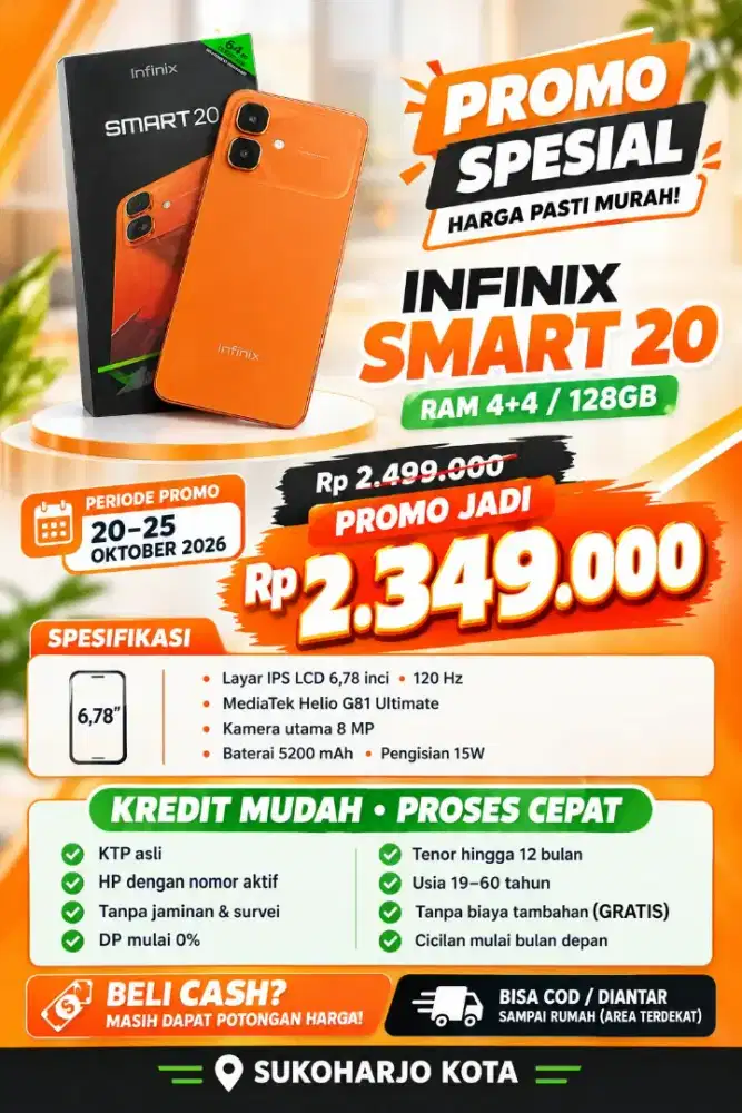 HARGA OBRAL INFINIX SMART 20